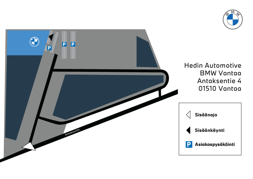 BMW Vantaa asiakaspysäköinti