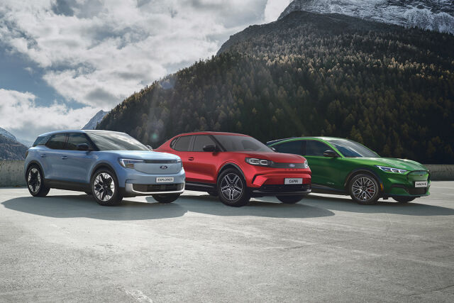 Erään Ford Explorer, Capri ja Mustang Mach-E autoja 4 000 €:n varuste-etu ja huippuedullinen rahoitus!