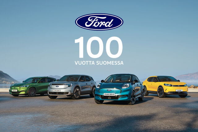 Ford 100 v. Juhlaviikko Hedin Automotivella 10. -18.4.
