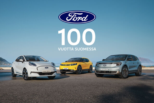 Ford Suomessa 100 v. Tutustu juhlamallistoon.