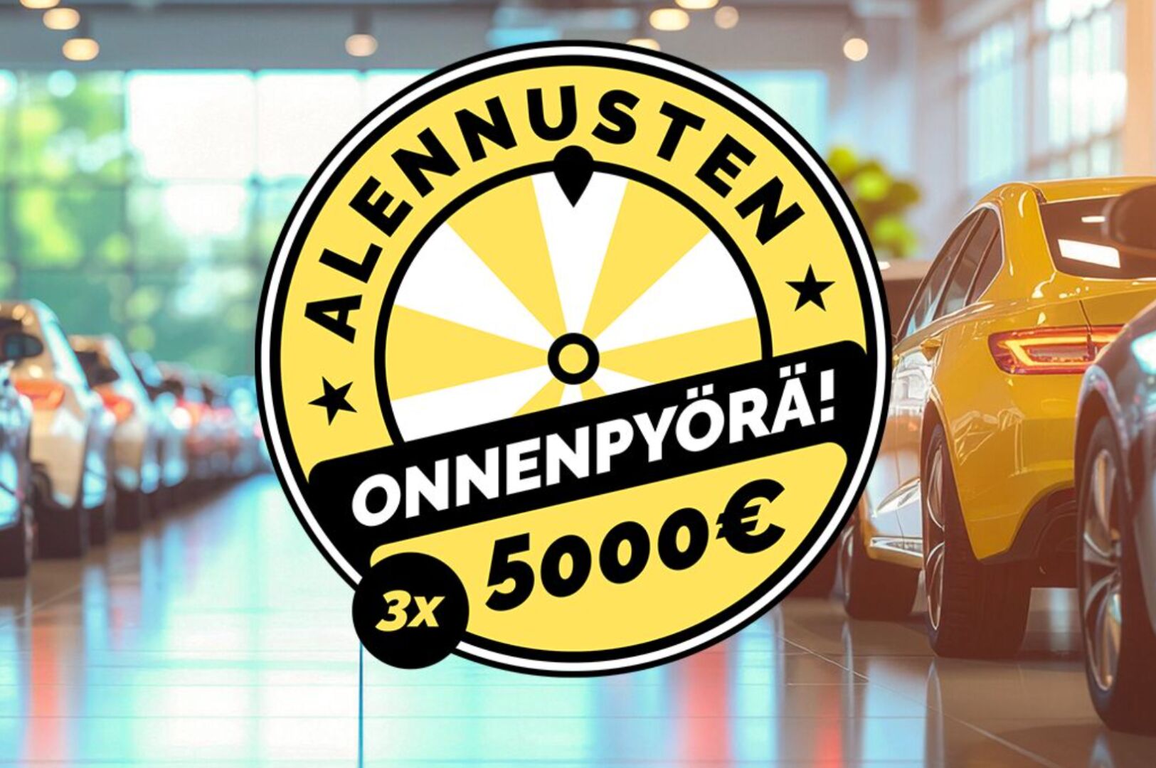 Osallistu alennusten Onnenpyörän arvontaan