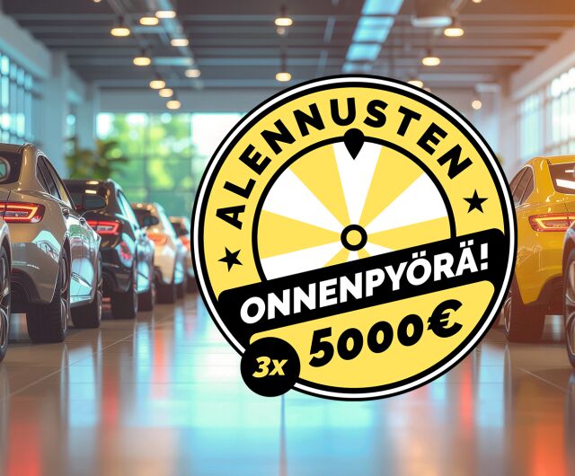 Alennusten Onnenpyörä. Voita 5 000 €!