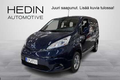 Nissan E-NV200 Evalia 7 A/T Premium 40 kWh DSD Tailgate FI // 7-paikkainen / 1-om. Suomi-auto / Navi / P-kamera // - CPJ-711