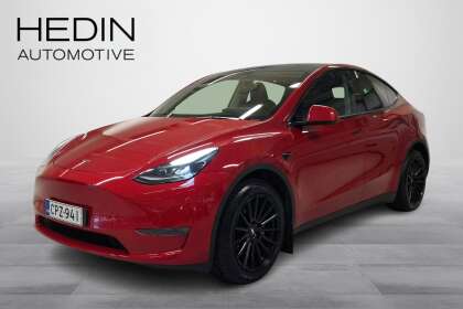 Tesla Model Y Long Range //1-om / Suomi-Auto / Premium Audio / Red Multi-Coat // - CPZ-941