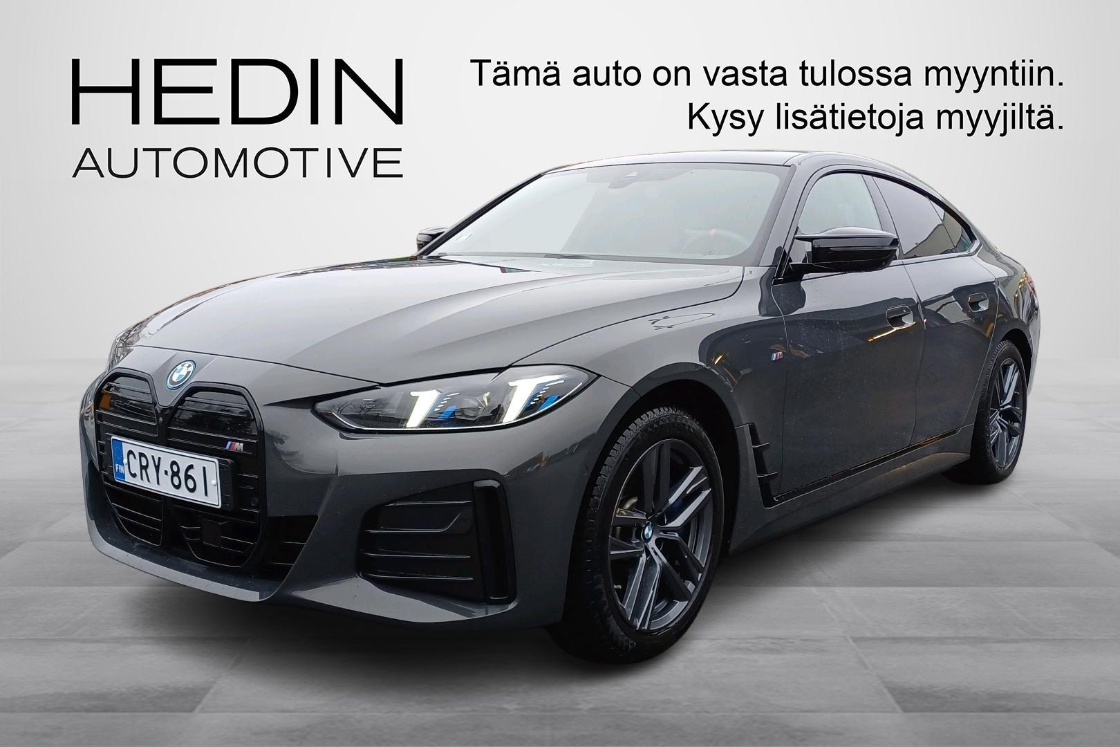 BMW I4 M50 xDrive Fully Charged// LCI/ ACC/ Kattoluukku/ Adapt. LED/ Koukku/ HUD/ HarmanKardon/ Avaimeton