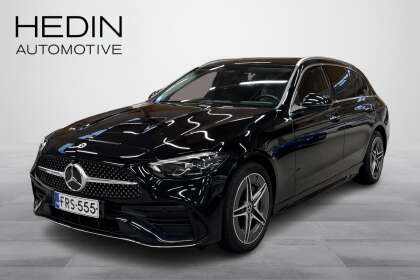 Mercedes-Benz C 300 e T A Business AMG // Taittuva koukku / 360° / LED / Advanced + Night / Mukavuusetuistuimet // - FRS-555