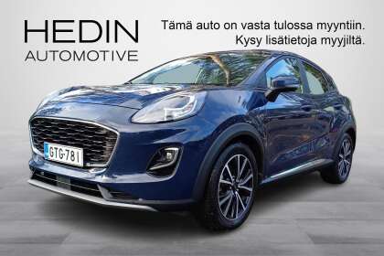 Ford PUMA 1,0 EcoBoost Hybrid (mHEV) 125hv M6 Titanium 5-ovinen// Navi/ Aut. Ilm/ CarPlay/ Android Auto - GTG-781