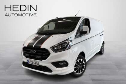 Ford TRANSIT CUSTOM 320 2,0TDCi 185 hv A6 Etuveto Sport Van N1 L2H1//Aktiivi vakkari/2-Liukuovea/ilma-alusta takana/ - GZU-678