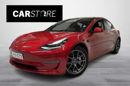 Tesla Model 3 Long Range Dual Motor // Multi-Coat Red / Nahkasisusta / Lasikatto / Autopilot / Peruutuskamera - IPX-572