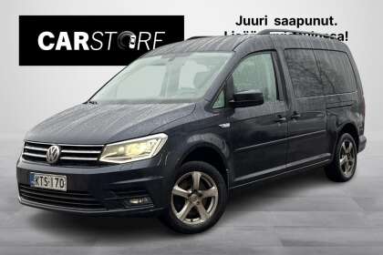 Volkswagen CADDY MAXI Comfortline 2,0 TDI 110kW DSG  7 hlö / Suomi-auto / Webasto / Bi-Xenon / Navi / Vakionopeuddensäädin - KTS-170