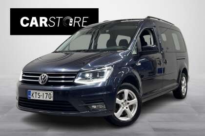 Volkswagen CADDY MAXI Comfortline 2,0 TDI 110kW DSG  7 hlö / Suomi-auto / Webasto / Bi-Xenon / Navi / Vakionopeuddensäädin - KTS-170