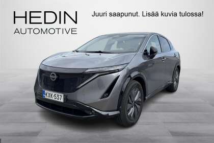 Nissan ARIYA 63kWh Advance 2WD 22kw charger //Kamera / Tutkat / Adaptiivinen vakionopeudensäädin / Vähän ajettu - KXK-537