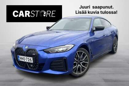 BMW I4 M50 // Portimao Blue / M-Sport Penkit /  Muistipenkki / HarmanKardon / Adapt. vakkari! - NNO-726