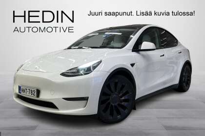 Tesla Model Y Performance // 1 omistaja / Suomiauto / Lasikatto / Vetokoukku / 2x renkaat ja aluvanteet // - NNT-782