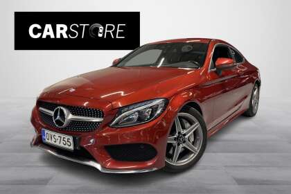 Mercedes-Benz C 250 Coupé A Business AMG // Hyacinth Red / HUD / Nahka-alcantara / Navi / Peruutuskamera /Blind Spot - OVS-755