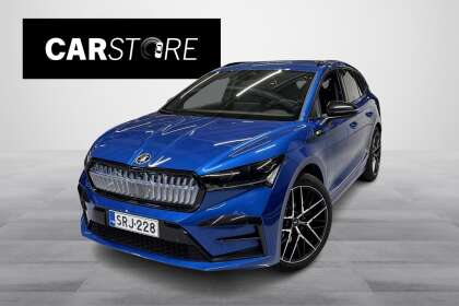 Škoda Enyaq 85x 4x4 RS // 1. om / Matrix LED / Peruutuskamera / Muistipenkki  / Adapt. vakkari / Race Blue! - SRJ-228