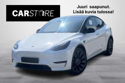 Tesla Model Y Performance // Vetokoukku / Parannettu Autopilot / Lasikatto / Mustat nahat / Lämpöpumppu! - TA-005070