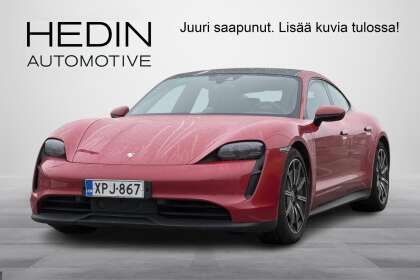 Porsche Taycan 4S //BOSE / Avaimeton kulku / Carmine Red / Matrix valot / Panorama / Kamera / Nelipyöräohjaus - XPJ-867