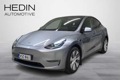 Tesla Model Y Long Range //1-om / Suomi-Auto / Vetokoukku / Quicksilver met.väri / Premium audio // - XSC-841