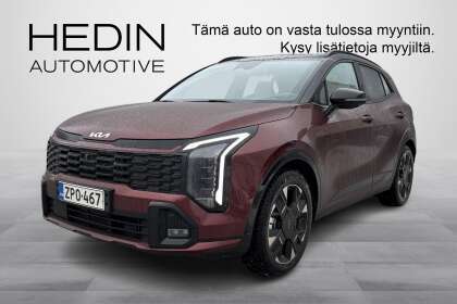 Kia SPORTAGE 1,6 T-GDI FWD Hybrid GT-Line AT 239hv Musta katto Panorama - ZPO-467